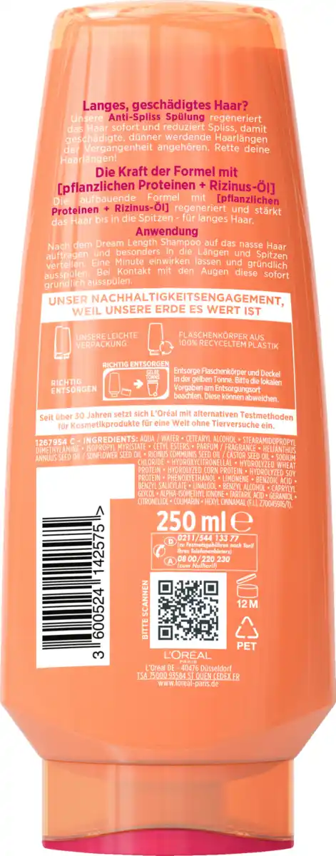 Bild 2 von L’Oréal Paris Elvital Dream Length Super Aufbau Spülung, 250 ml