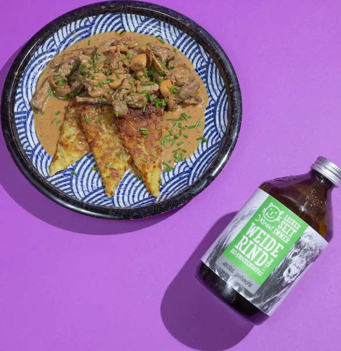 Bild 2 von J.Kinski Bio Weiderind Knochenbrühe, 525 ml