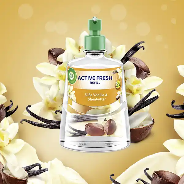 Bild 3 von Air Wick Active Fresh Duftspray Nachfüller Süße Vanille + Sheabutter, 228 ml