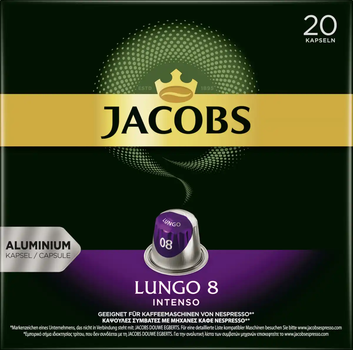 Bild 1 von Jacobs Kapseln Lungo 8 Intenso, 104 g