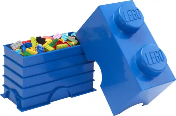 Bild 2 von LEGO Aufbewahrungsstein 2 Noppen, Blau