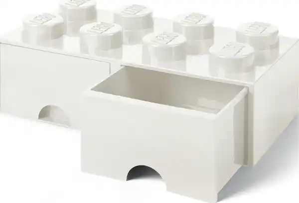 Bild 2 von LEGO Schubladenelement 8 Noppen, Weiß