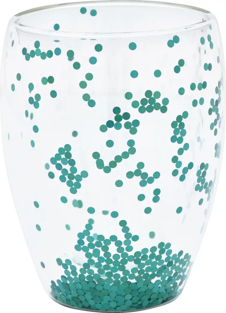 Bild 1 von IDEENWELT Konfettiglas türkis