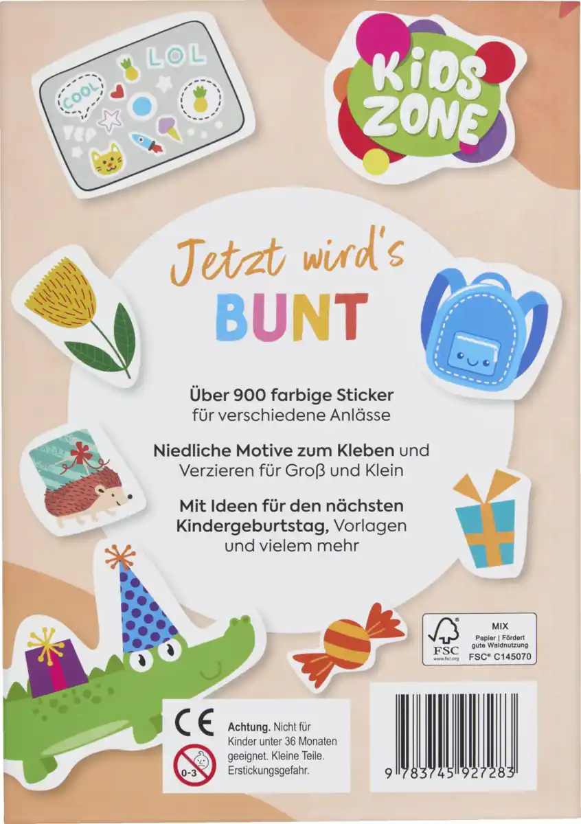 Bild 2 von IDEENWELT Stickerbuch Happy Kids