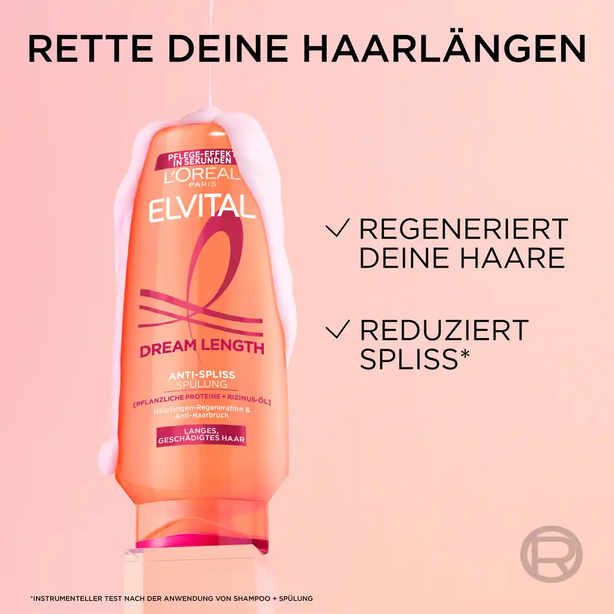 Bild 3 von L’Oréal Paris Elvital Dream Length Super Aufbau Spülung, 250 ml