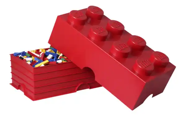 Bild 2 von LEGO Aufbewahrungsstein 8 Noppen, Rot
