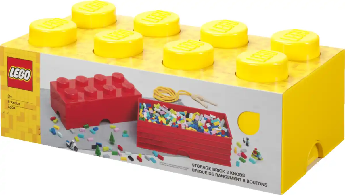 Bild 1 von LEGO Aufbewahrungsstein 8 Noppen, Gelb
