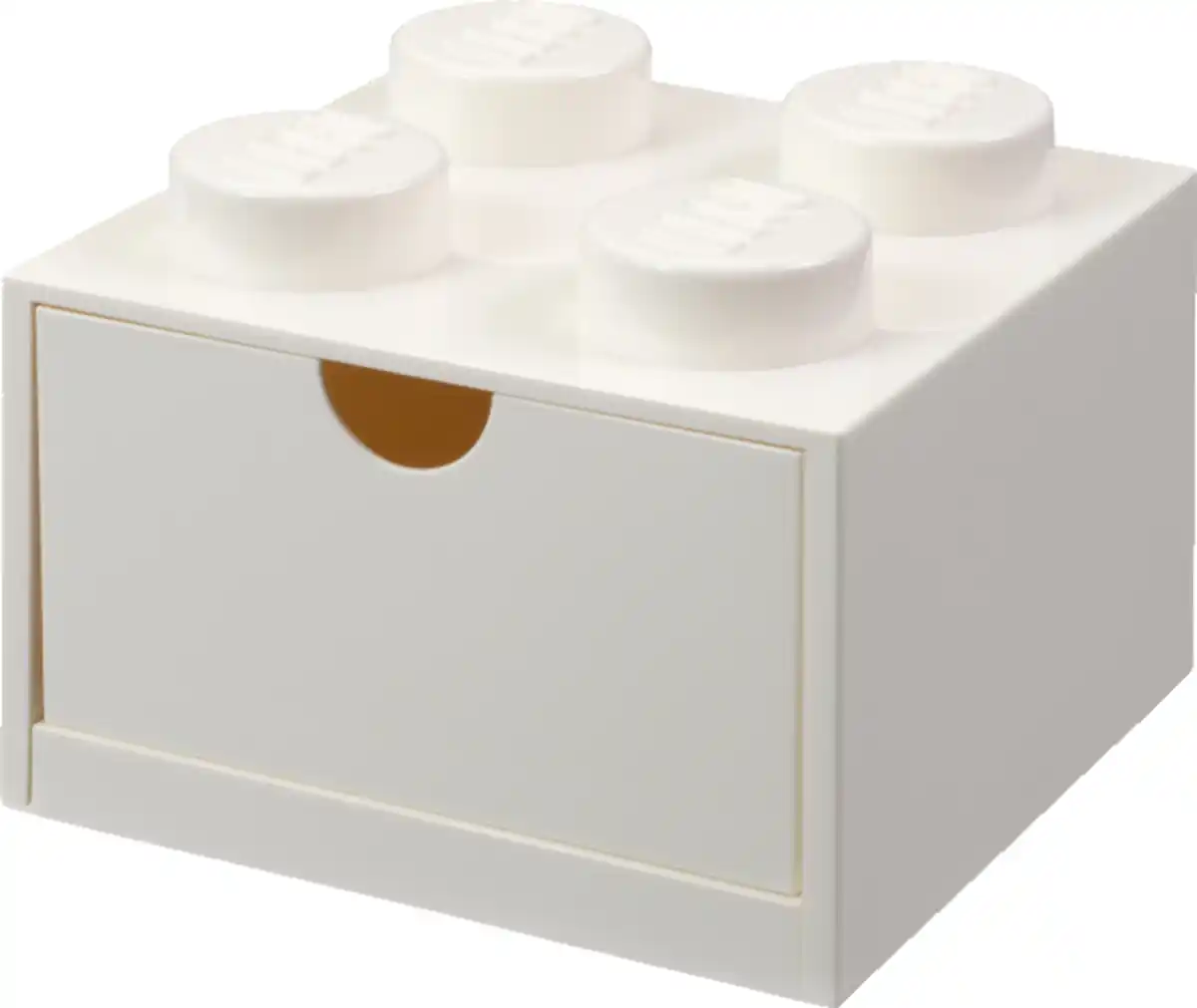 Bild 3 von LEGO Schreibtischelement mit Schubladen 4 Noppen, Weiß