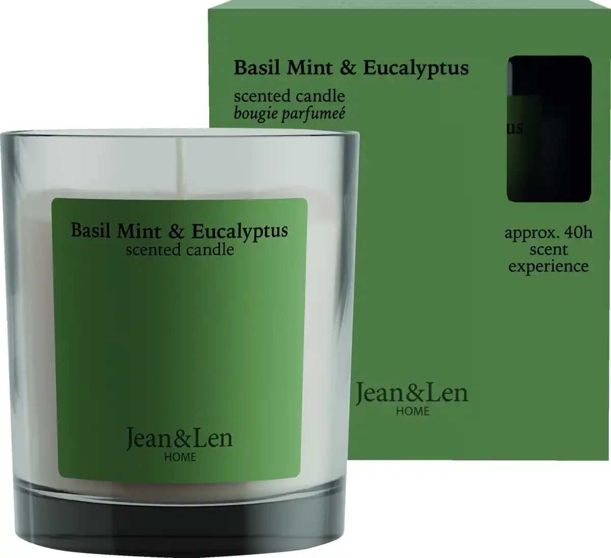 Bild 1 von Jean&Len Duftkerze Basil Mint & Eucalyptus, 195 g