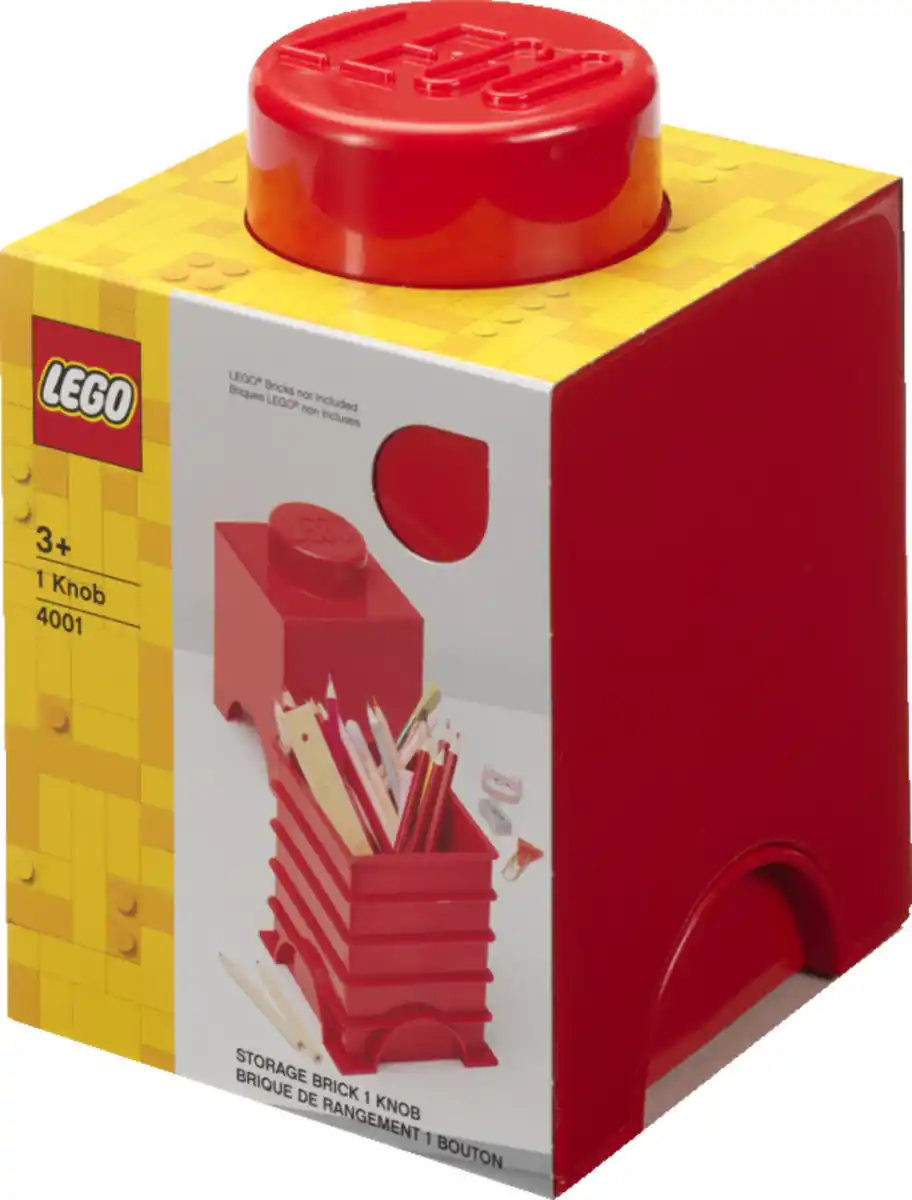 Bild 1 von LEGO Aufbewahrungsstein 1 Noppe, Rot