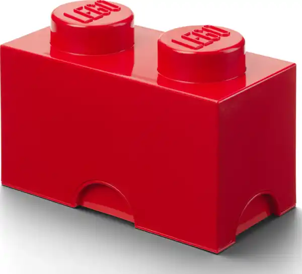 Bild 2 von LEGO Aufbewahrungsstein 2 Noppen, Rot