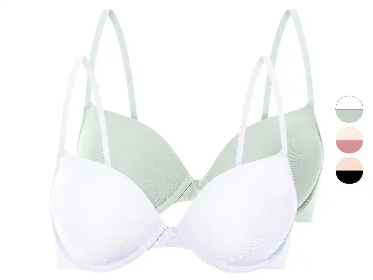 Bild 1 von esmara® Damen Bügel-BHs, 2 Stück, mit gepaddeten Cups