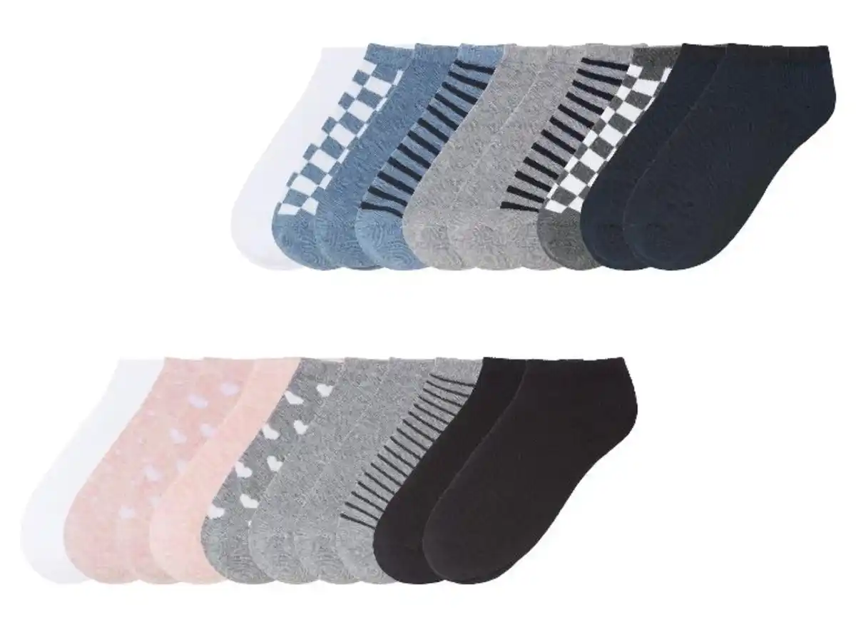 Bild 1 von pepperts!® Kinder Sneakersocken, 10 Paar, mit Bio-Baumwolle