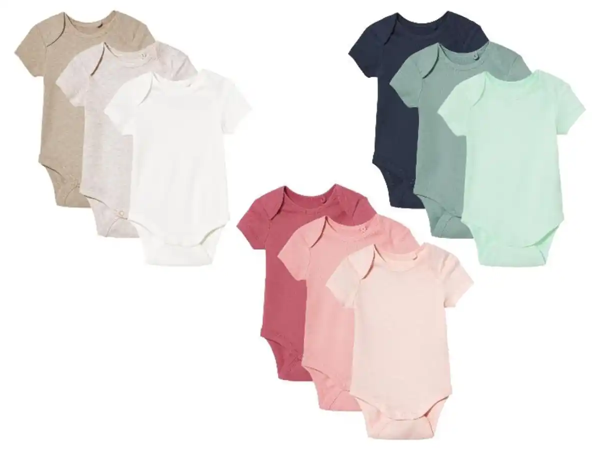 Bild 1 von lupilu® Baby Bodys, 3 Stück