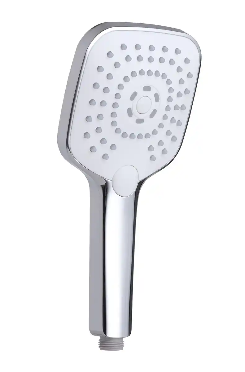 Bild 1 von Primaster Handbrause 3 Strahlarten Water Stream quadratisch chrom-weiß wassersparend