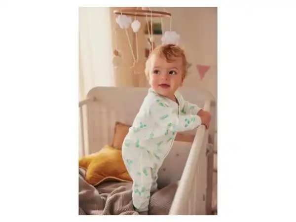 Bild 3 von lupilu® Baby Schlafoveralls, 2 Stück, aus reiner Bio-Baumwolle