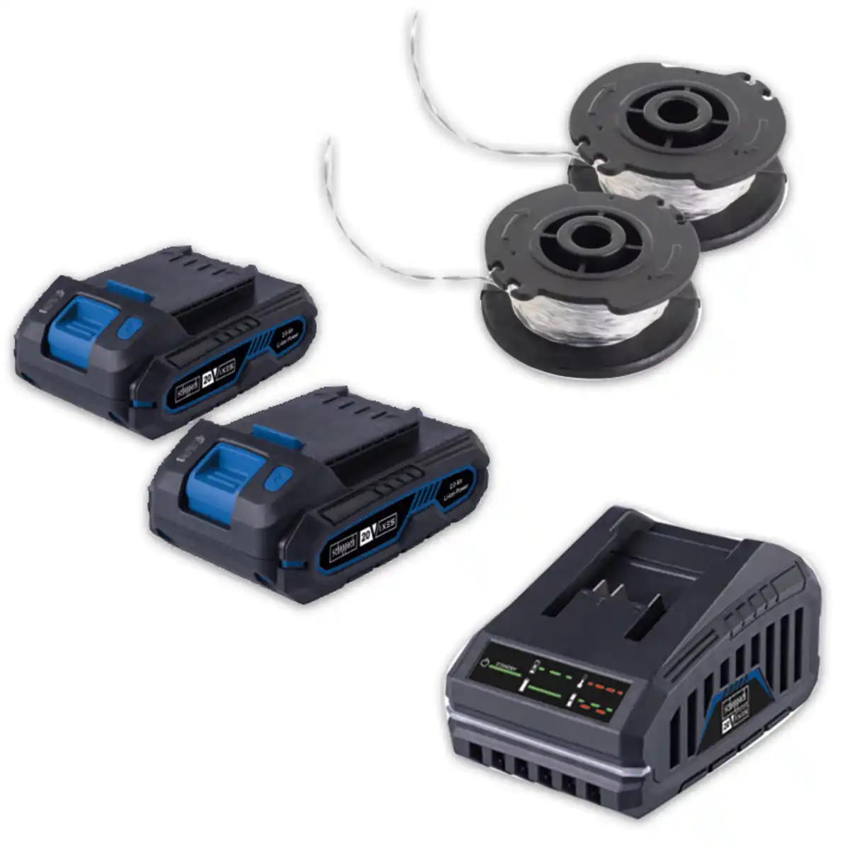 Bild 3 von Scheppach Germany Akku-Rasentrimmer-Set 2in1 inklusive 2 Akkus