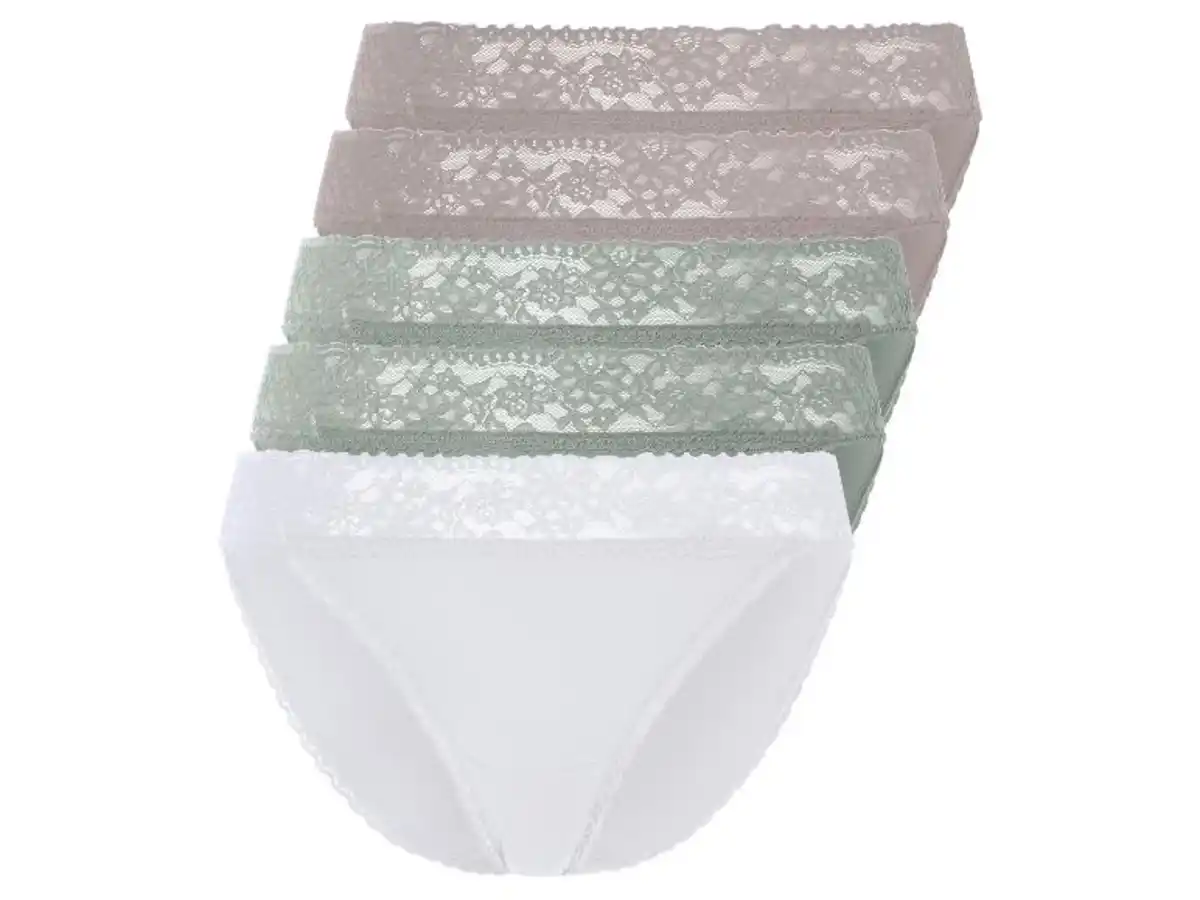 Bild 2 von esmara® Damen Slips, 5 Stück, mit eleganter Spitze