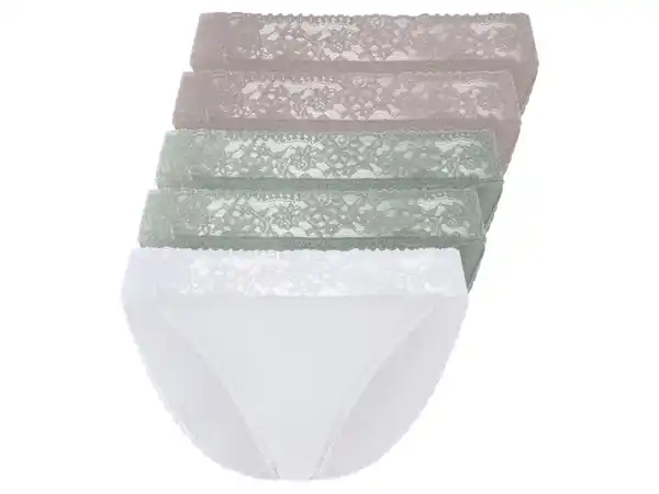 Bild 2 von esmara® Damen Slips, 5 Stück, mit eleganter Spitze