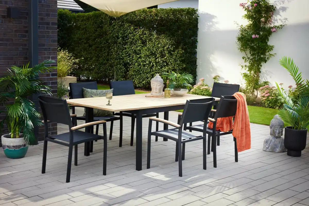 Bild 1 von Primaster Garten-Essgruppe Atrani 6 Personen mit ausziehbarem Tisch