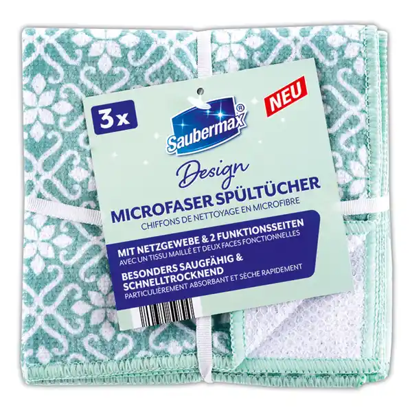 Bild 3 von Saubermax Design Microfaser Spültücher