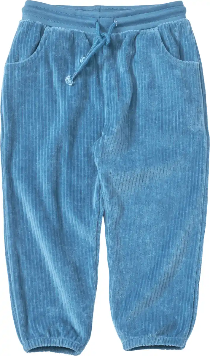 Bild 1 von ALANA Jogginghose aus Velours & mit Ripp-Struktur, blau, Gr. 80