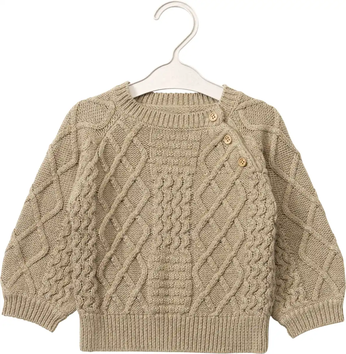 Bild 1 von ALANA Pullover mit Strick-Muster, braun, Gr. 86