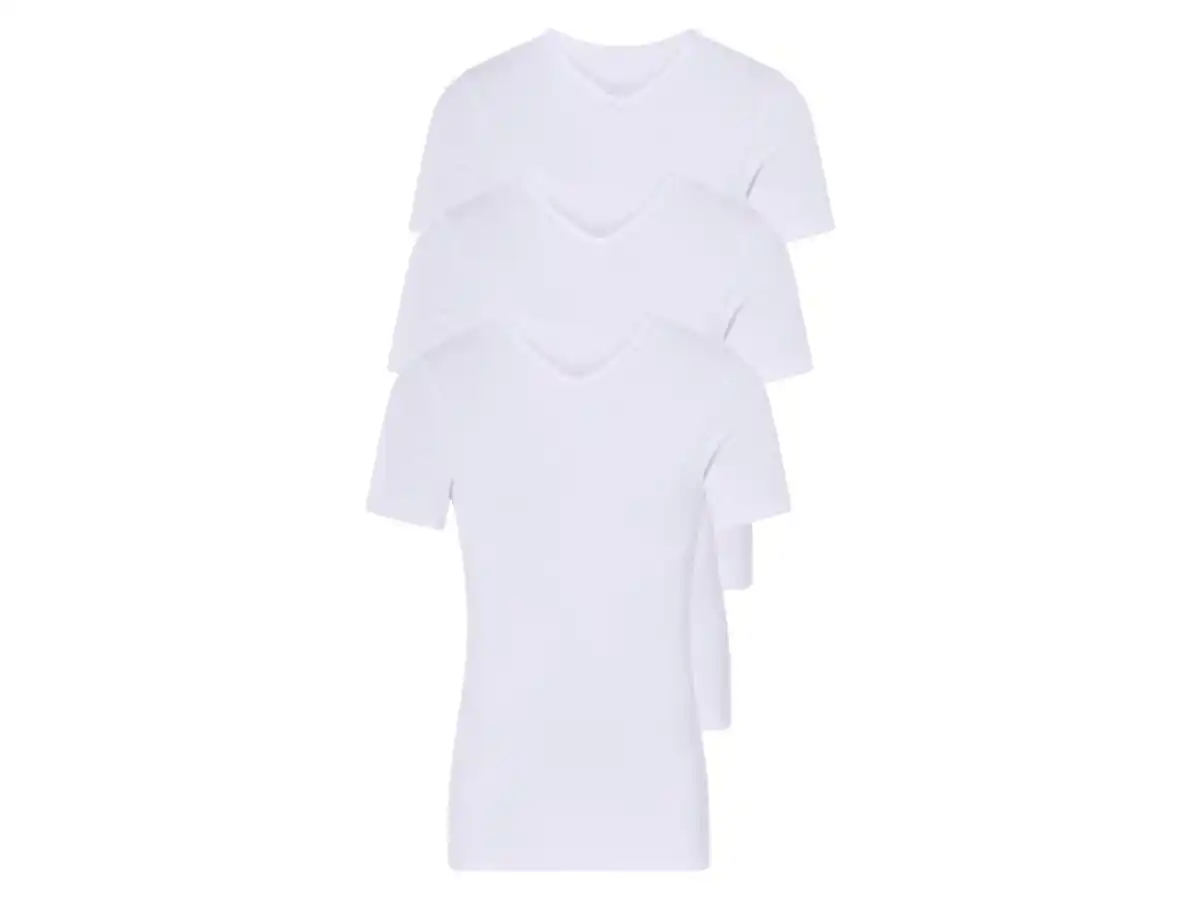 Bild 2 von LIVERGY® Herren Feinripp-Unterziehshirts, 3 Stück