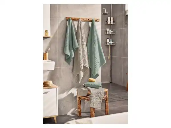 Bild 2 von LIVARNO home Frottier-Duschtuch, aus reiner Baumwolle, 70 x 140 cm