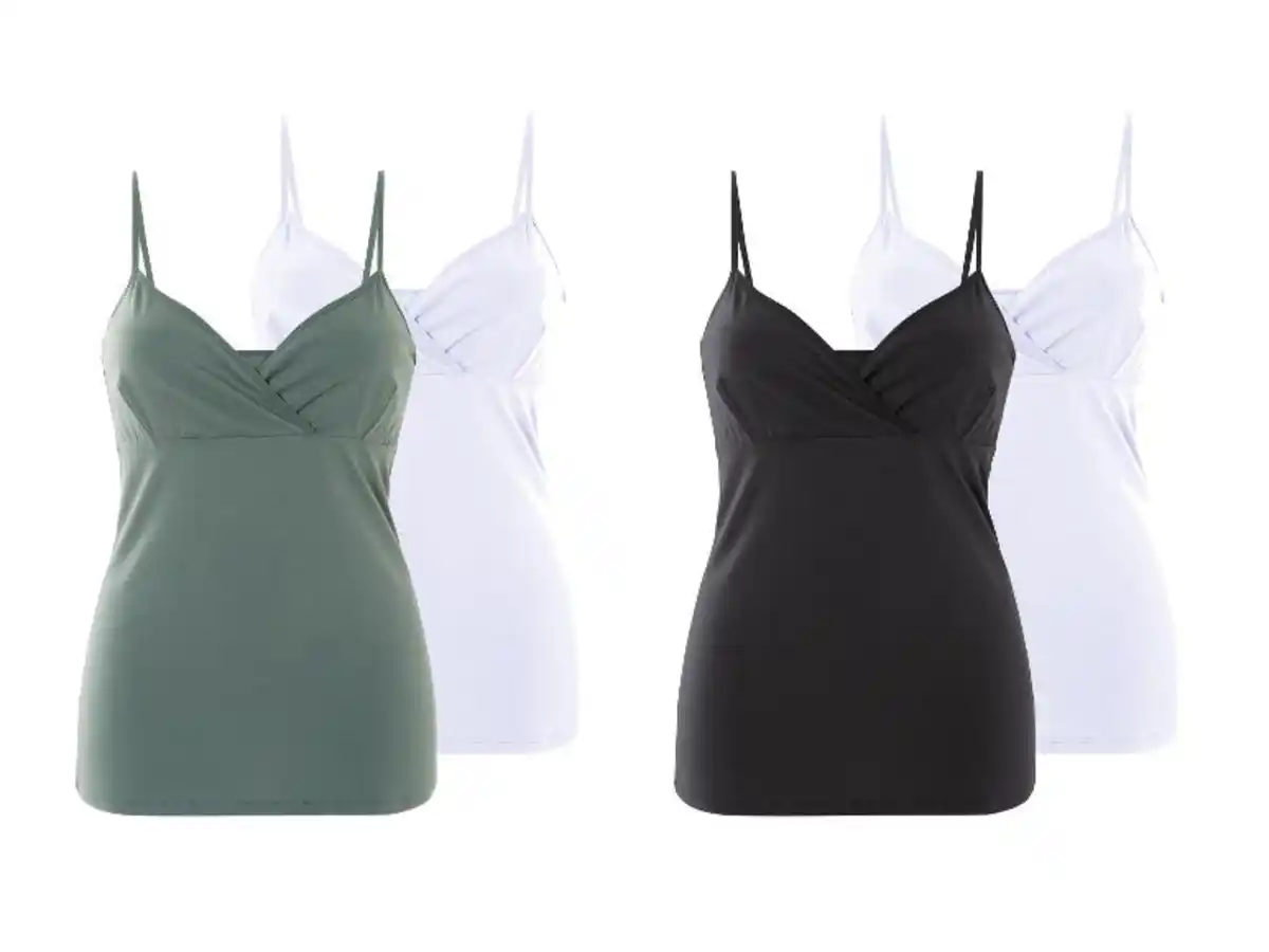 Bild 1 von esmara® Damen Still-Tops, 2 Stück, mit Bio-Baumwolle