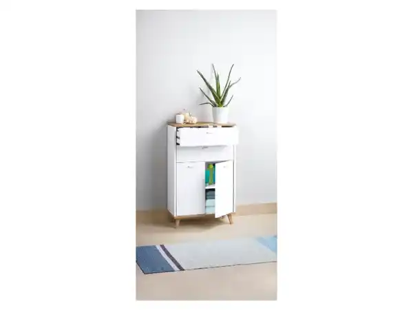 Bild 3 von LIVARNO home Badezimmer-Seitenschrank »CORFU«, mit höhenverstellbaren Einlegeboden