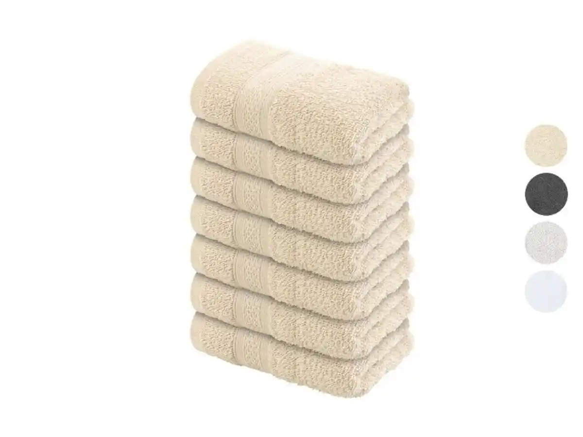 Bild 1 von LIVARNO home Frottier-Gästetücher-Set, 8-teilig, 30 x 30 cm