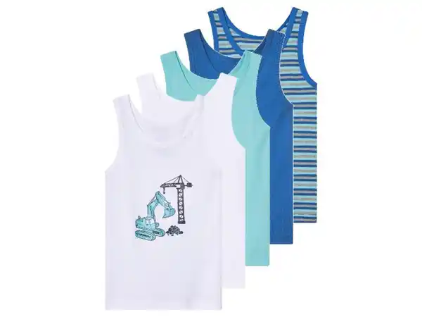 Bild 2 von lupilu® Kinder Unterhemden, 5 Stück, aus reiner Bio-Baumwolle