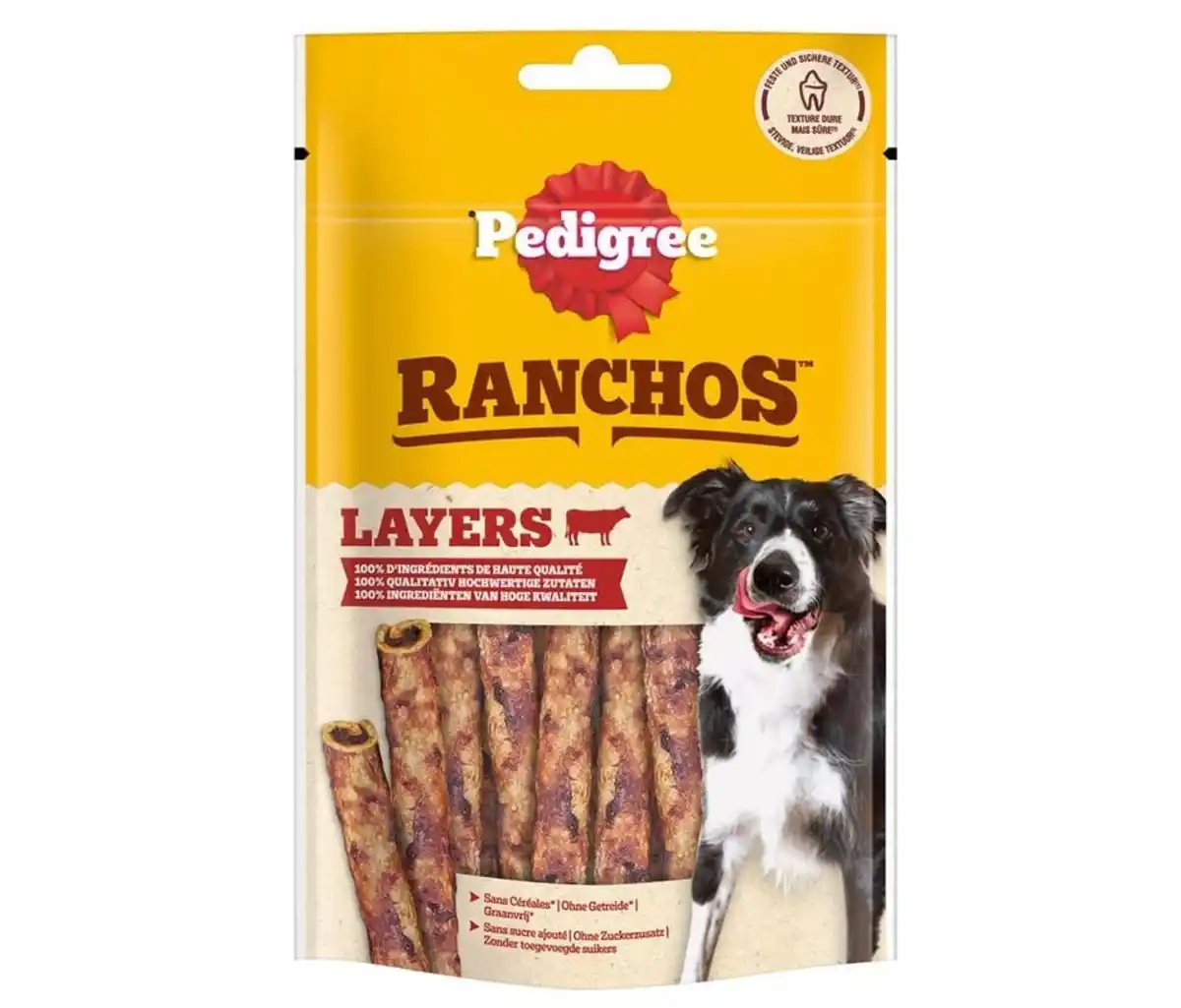 Bild 1 von Pedigree Ranchos Hundeleckerli Layers mit Rind 60 g