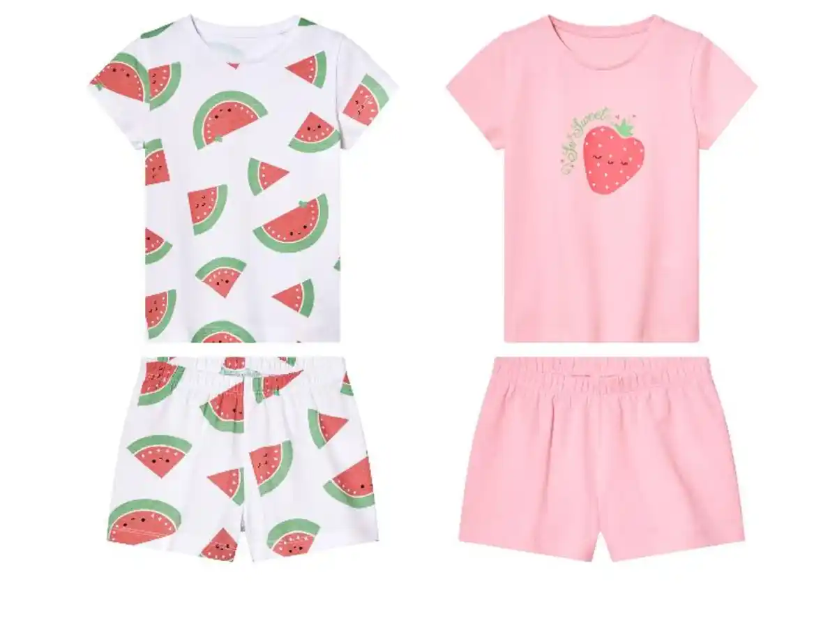 Bild 1 von lupilu® Kinder Pyjama, Shorts mit elastischem Bund