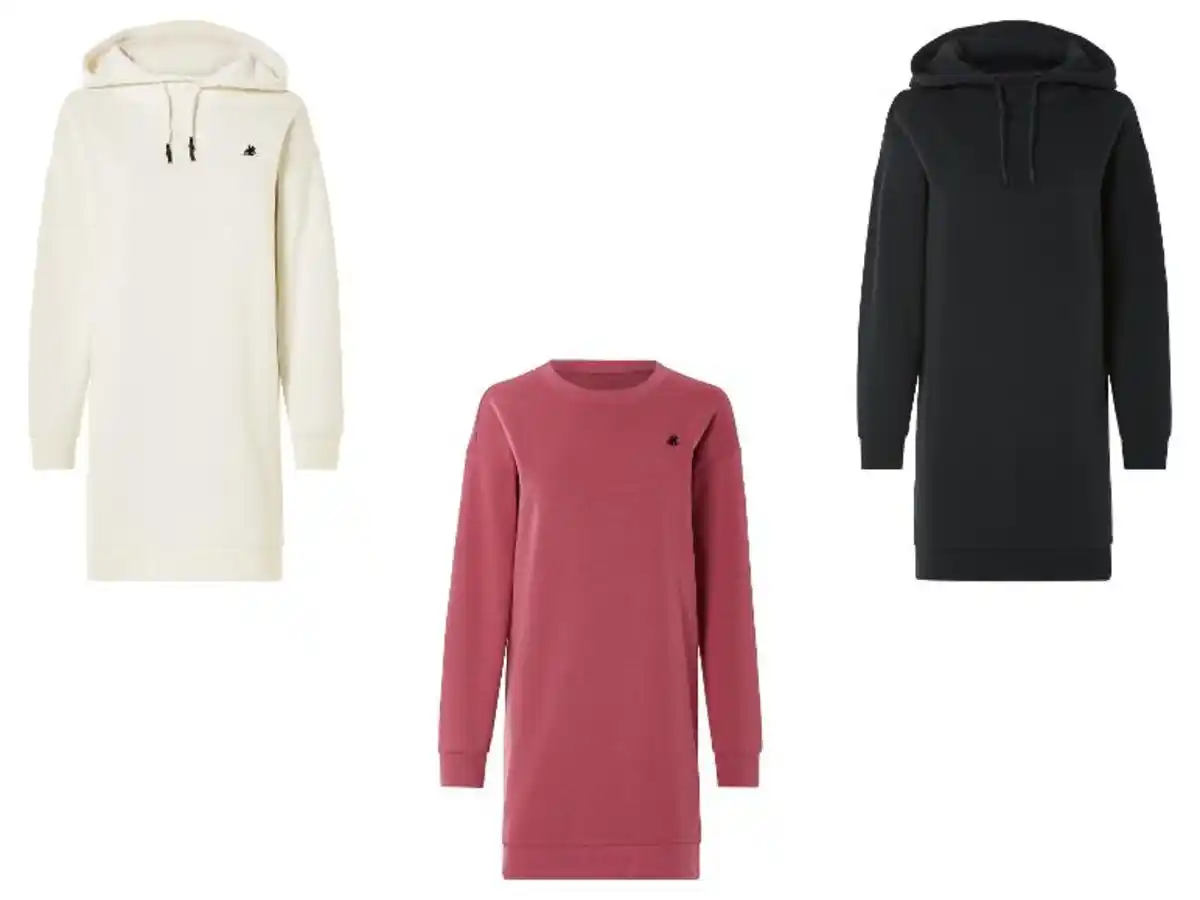 Bild 1 von esmara® Damen-Sweatshirtkleid aus Baumwolle Baumwoll-Sweatshirtkleid für Damen