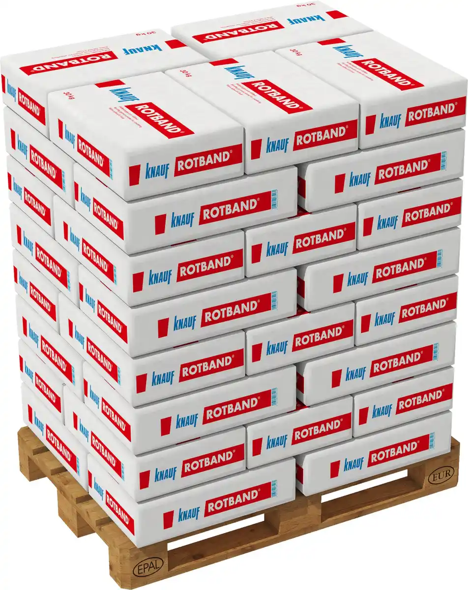Bild 1 von Knauf Rotband Haftputzgips 40 x 30 kg = 1.200 kg Palettenabnahme