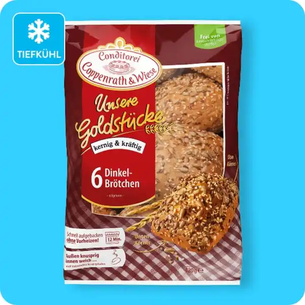 Bild 1 von CONDITOREI COPPENRATH & WIESE Unsere Goldstücke, Dinkelbrötchen
