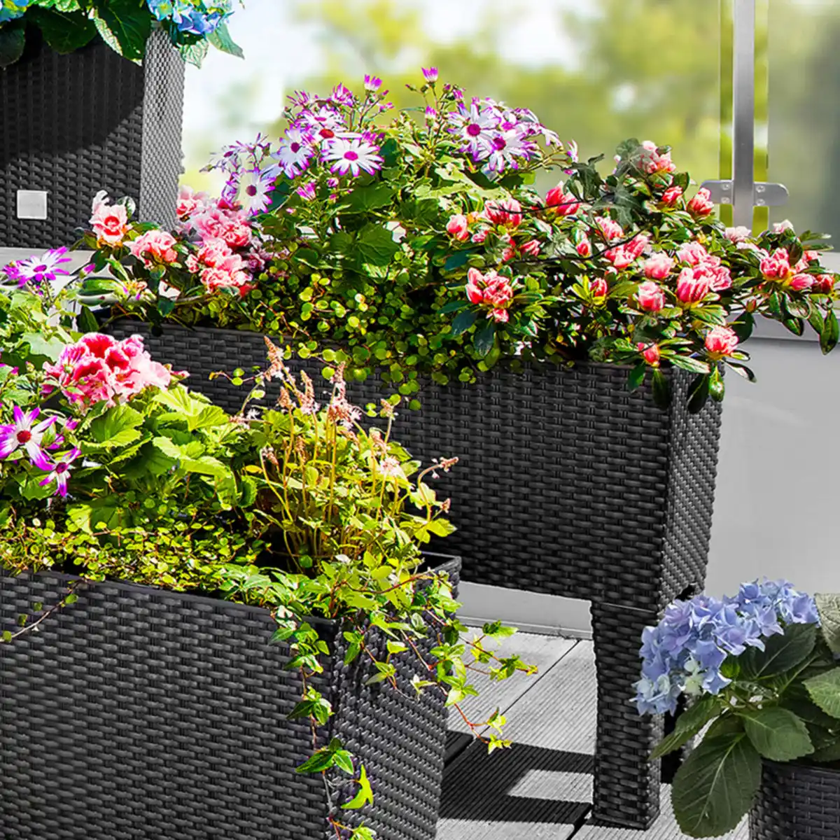 Bild 1 von Powertec Garden Pflanzkasten 2in1 in Rattan-Optik