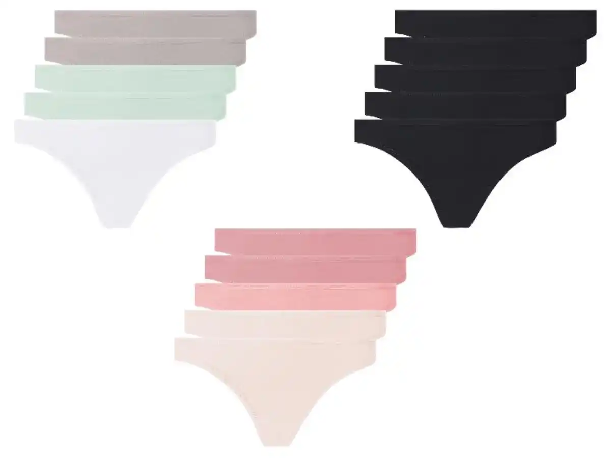 Bild 1 von esmara® Damen Strings, 5 Stück, hoher Baumwollanteil