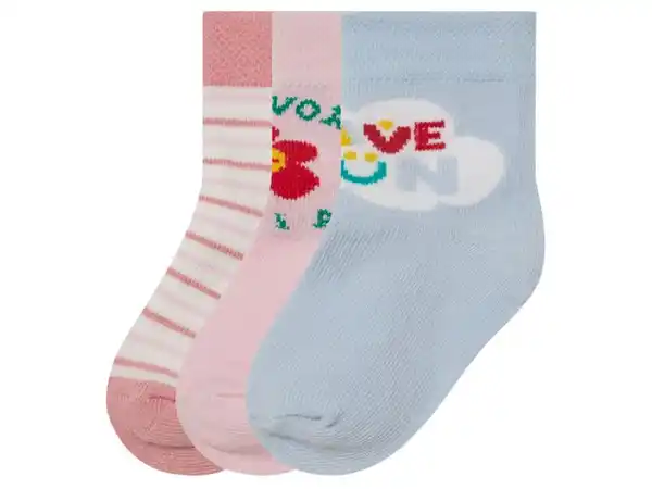 Bild 2 von lupilu® Baby Socken, 3 Paar, mit Bio-Baumwolle