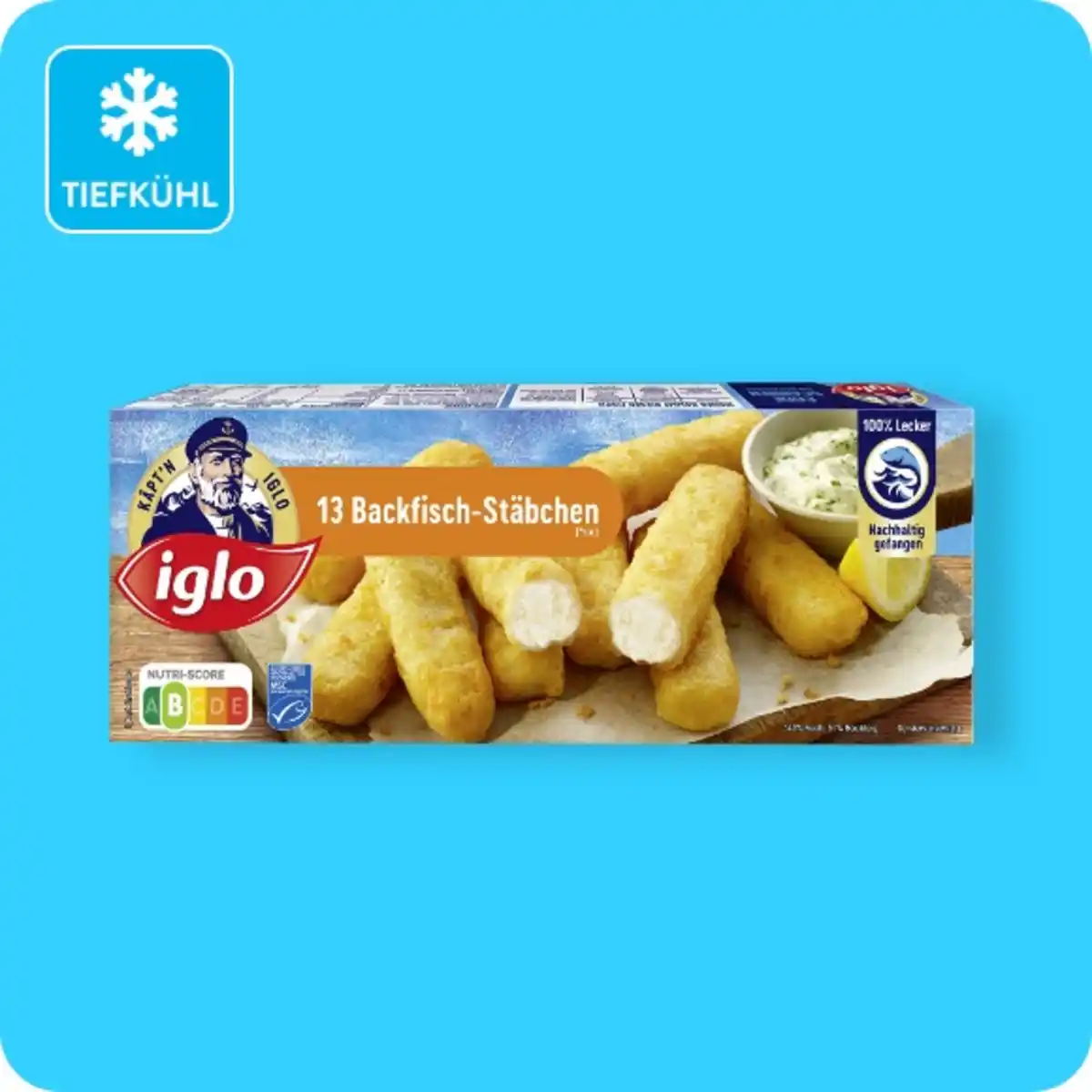 Bild 1 von IGLO Backfischstäbchen, 13 Stück