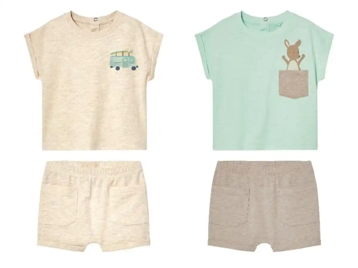 Bild 1 von lupilu® Baby Sommerset aus reiner Bio-Baumwolle