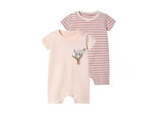 Bild 2 von lupilu® Baby Schlafoveralls, 2 Stück