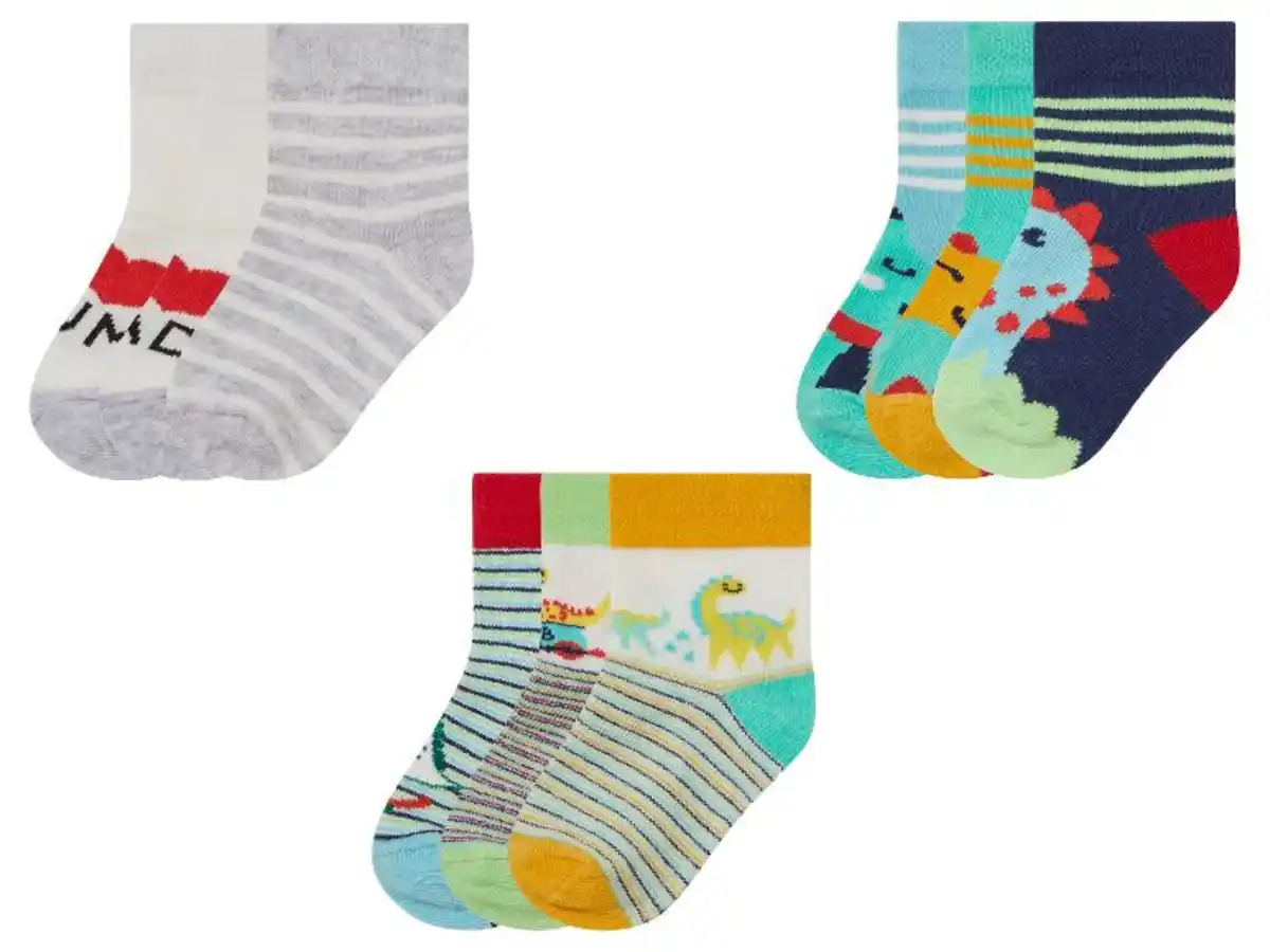 Bild 1 von lupilu® Baby Socken, 3 Paar, mit Bio-Baumwolle