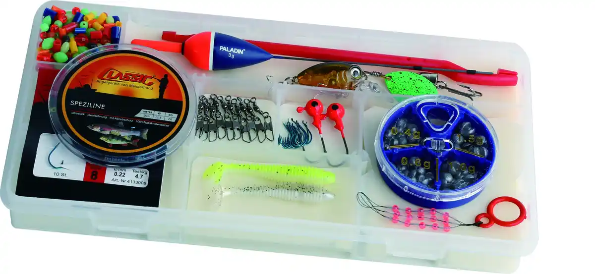 Bild 1 von Paladin Angelbox Köder für Forelle und Barsch 100-teilig