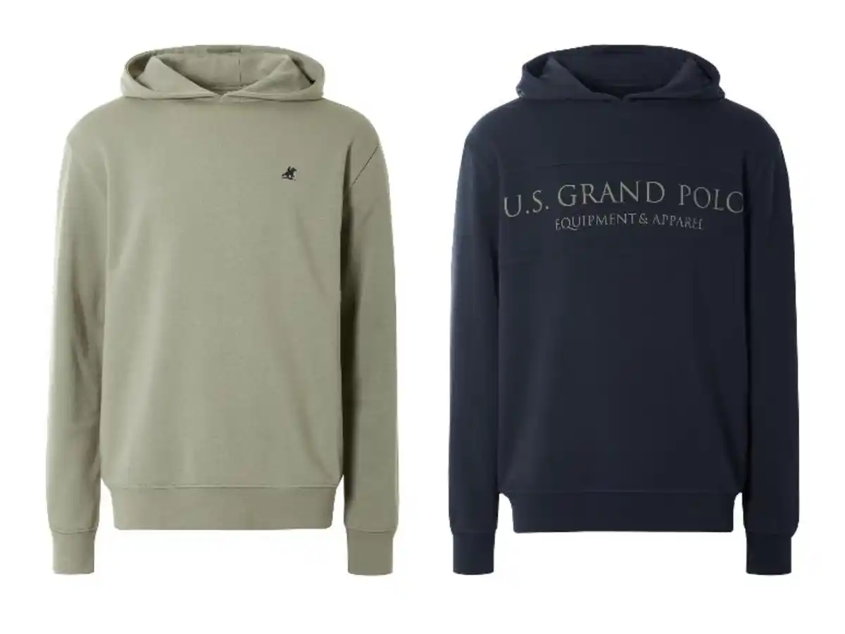 Bild 1 von LIVERGY® x Grand Polo Herren Sweathoodie mit Baumwolle