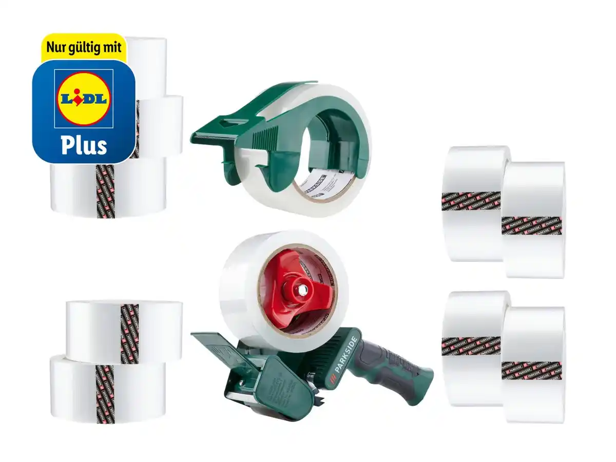 Bild 1 von PARKSIDE® Packband/-abroller-Set