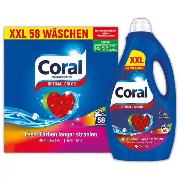 Bild 1 von Coral Colorwaschmittel Optimal Color