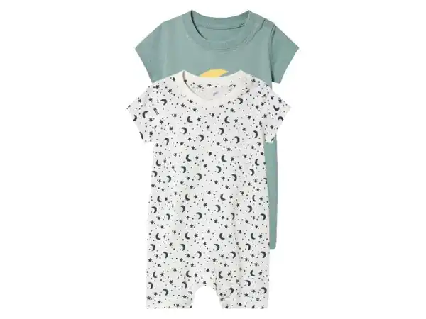 Bild 2 von lupilu® Baby Schlafoveralls, 2 Stück